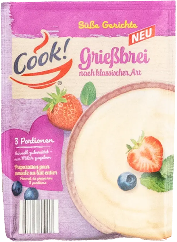 Product NORMA Grie&szlig;brei packaged in Koehler NexPlus&reg; Advanced 75 gsm