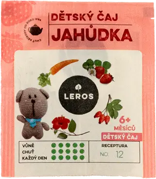 Product Leros &bdquo;DĚTSK&Yacute; ČAJ JAHŮDKA&ldquo; packaged in Koehler NexPlus&reg; Seal Pure 45 gsm