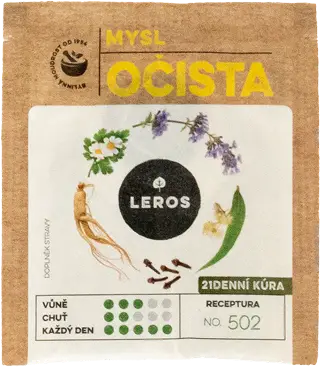 Product Leros &bdquo;MYSL OČISTA&ldquo; packaged in Koehler NexPlus&reg; Seal Pure 45 gsm