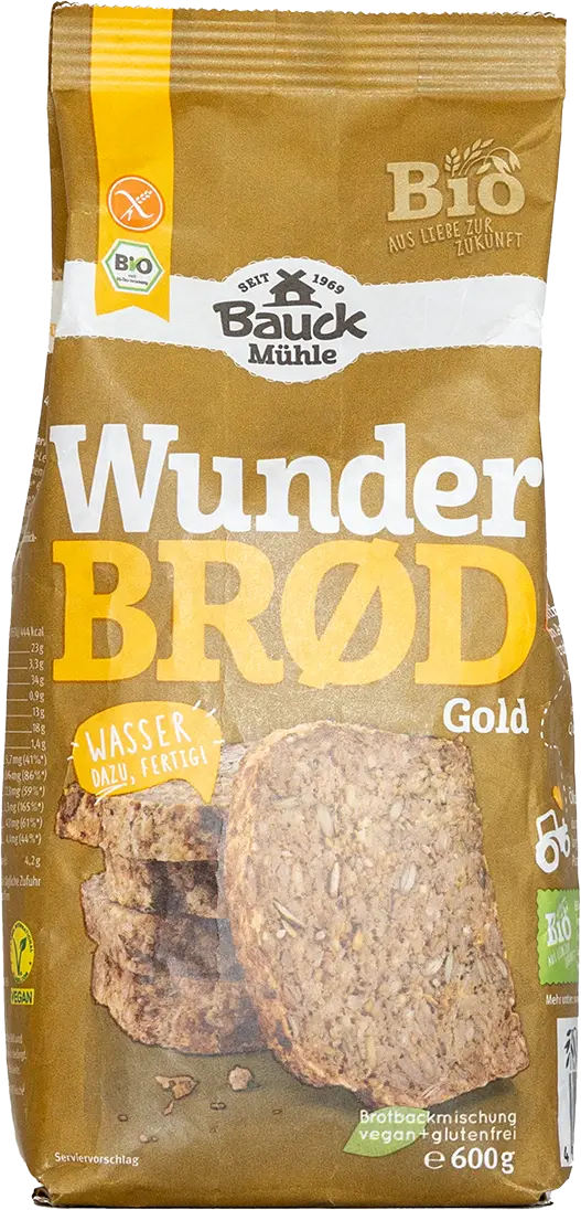 Product Bauck Wunderbrod packaged in Koehler NexPlus&reg; Seal Pure MOB 72 gsm